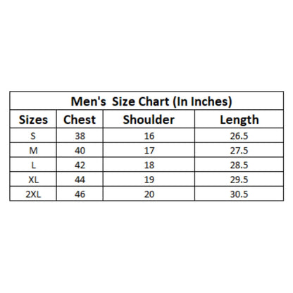 Generic Men's Casual Cotton Printed Round Neck Half Sleeve T-Shirt (White)