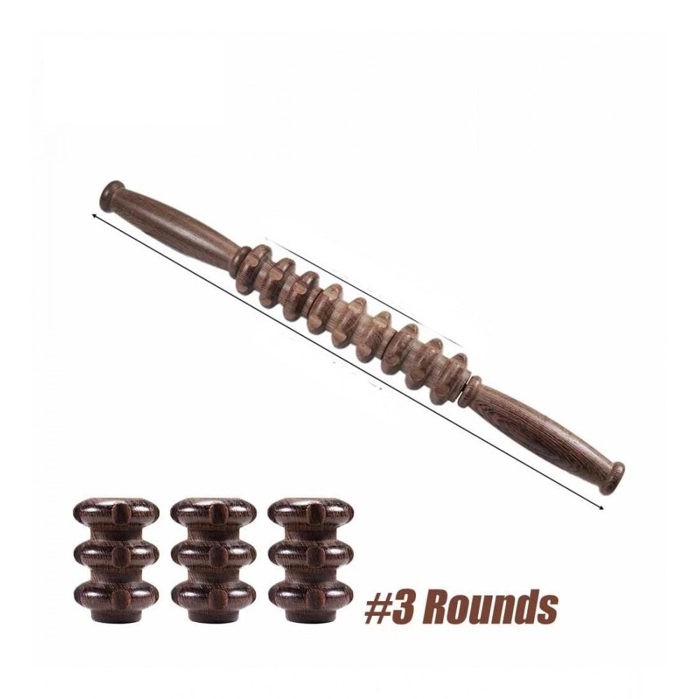 Generic Wood Wheel Roller Scraping Tool (Brown)