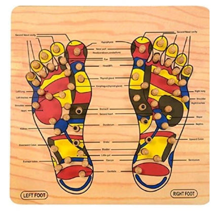 Generic Wood Point Foot Massager For Reflexology Trigger Feet  (Wood)