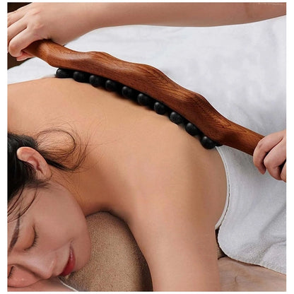 Generic Wood Gua Sha Massager Muscle Relaxation Stick (Brown)
