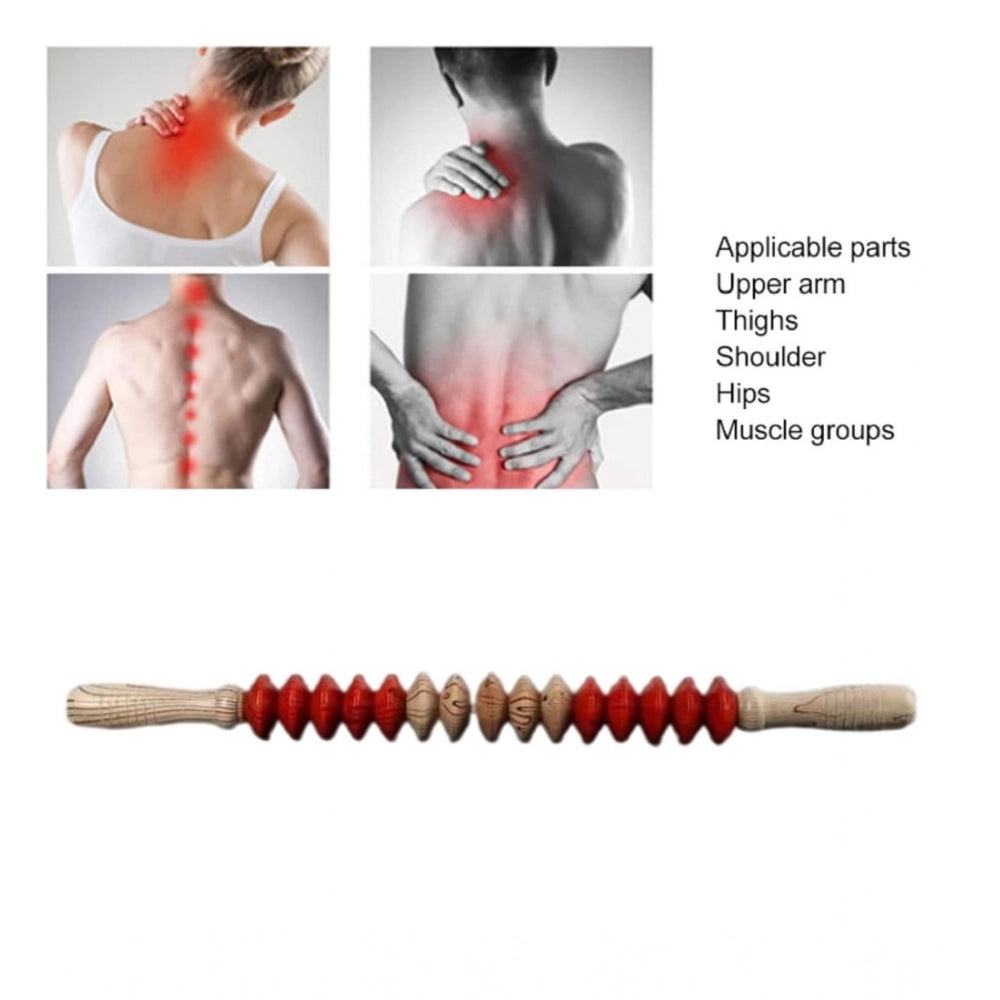 Generic Wood Therapy Massage Scraping Tools (Wood - Red)