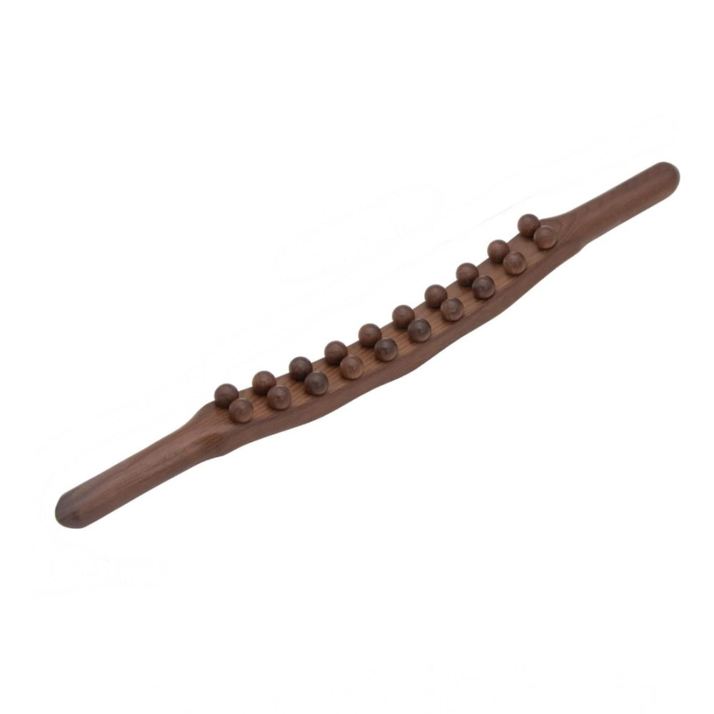 Generic Wood Gua Sha Stick Therapy Massager (Brown)