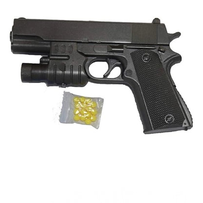 Generic Plastic Pubg Pistol Shooting Toy For Kids With 8 Round Reload (Multicolor)