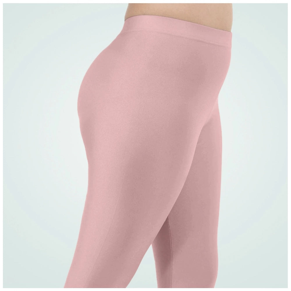 Generic Women's Cotton Blended Solid Shimmer Ankle leggings (Onion)