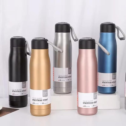 Kian 500ml Water Bottle - Double Insulated, Stainless Steel, Food-Grade, PU Insulation, 24-Hour Hot & Cold, Perfect for Office & Home Useful Water Bottle (Multicolour) (Pack of 1)