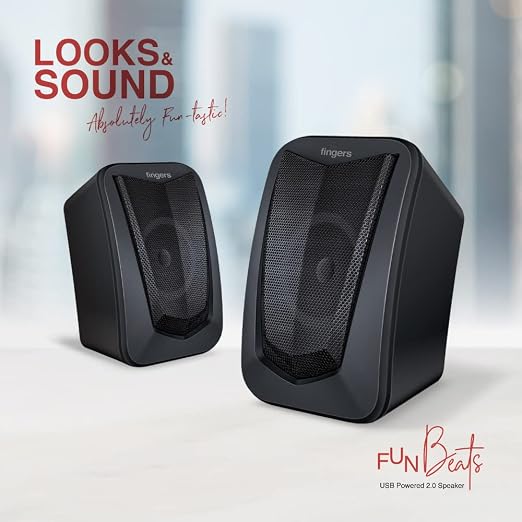 FINGERS FunBeats 2.0 Speaker | USB Powerd Stereo 2.0 Speaker