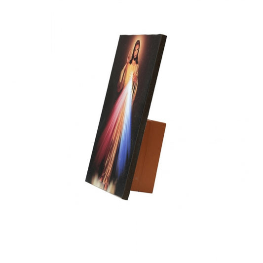 Generic Wooden Divine Mercy Of Jesus Christ Table Top Christian Bible Verses Player (Multicolor)