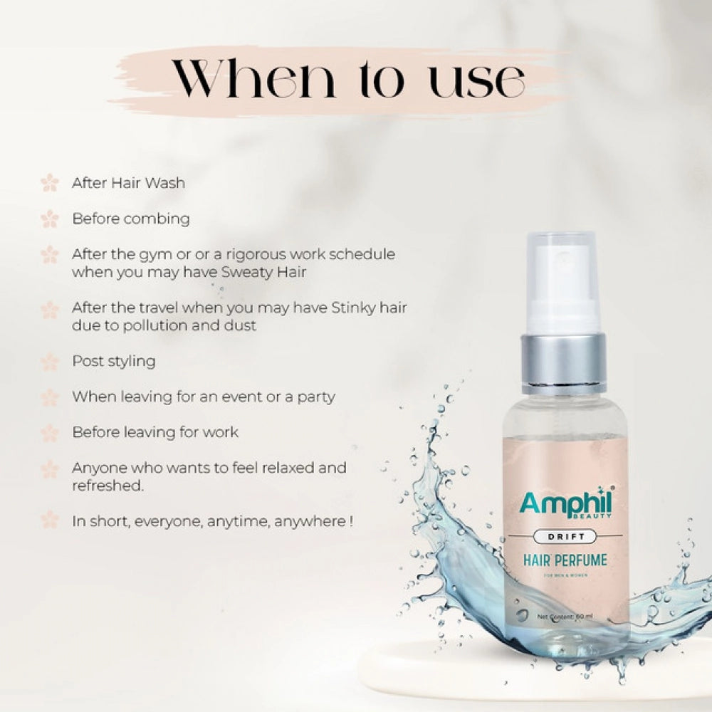 Generic Amphil beauty Drift Unisex Hair perfume 60 ml | Alcohol Free | Water Based | Paraben Free