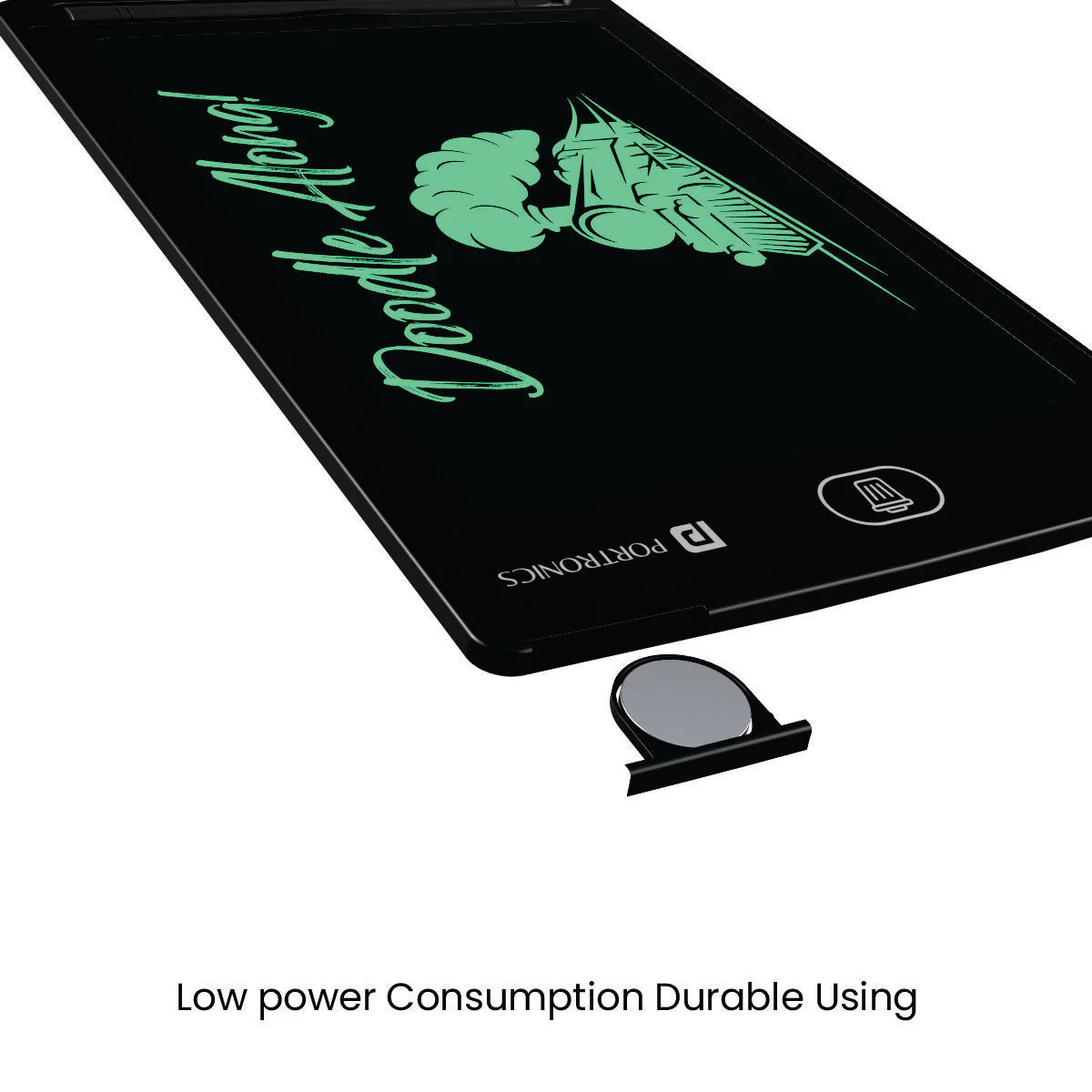 Ruffpad 8.5E | Monocolor LCD | One-Tap Erase | 8.5 Inches Screen | Smart Lock