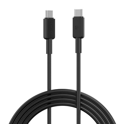Konnect Link C Square 100W Type C to Type C Cable Type C to Type C Cable | Durable TPE Cable | 1 Cable for all Type C Devices | 1m Portable Cable (POR 2268)r