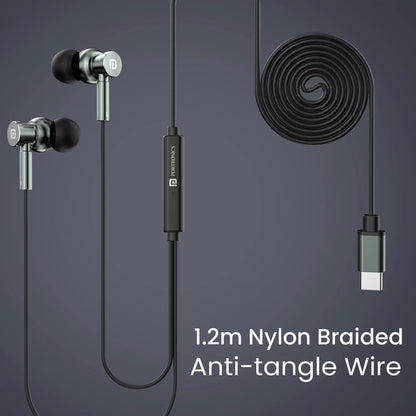 Conch Tune C | In-Built Mic | 10mm Dynamic Driver | In-Line Control | Metal Alloy Body | Grey