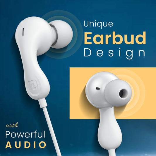 Conch Kappa 3.5mm Wired Earphone | 14.2mm Dynamic Driver | In Line HD Mic | TPE Anti Tangle Material