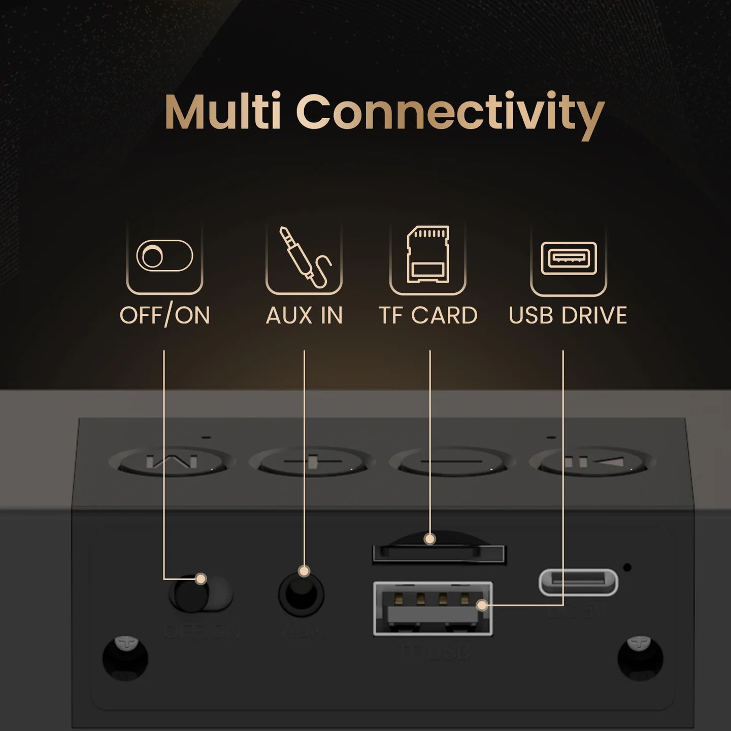 DECIBEL 24 Bluetooth 5.3 | wireless 10W HD soundbar | TWS Surround Sound | Type-C charging port
