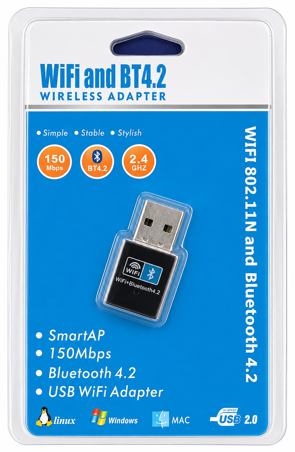 WiFi and BT 4.2 | Wireless Adapter |