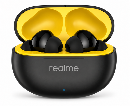 realme Buds T110 Bluetooth Truly Wireless in Ear Earbuds with mic, AI ENC for Calls, Google Fast Pair, 38 Hours Total Playback with Fast Charging (Punk Black)