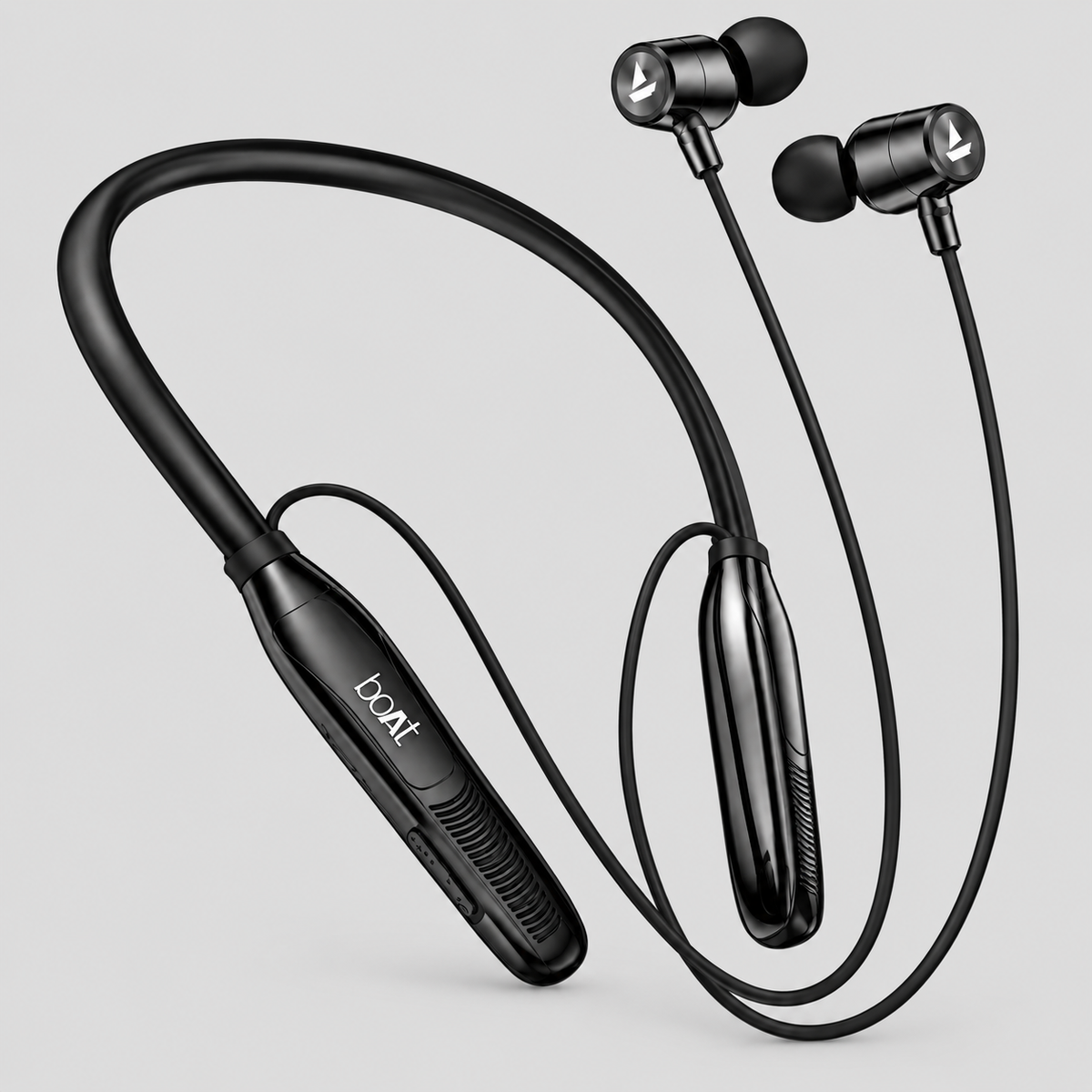 boAt Neckband | Rockerz kreta |Upto 480 hours playback | Magnetic on-off | Glossy Finish | 4 mic with ENC calling