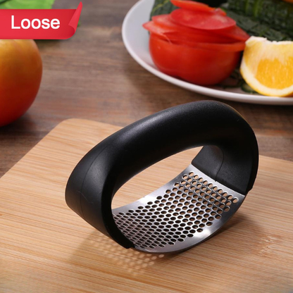 Multipurpose Garlic Presser Squeeze Press Crusher Stainless Steel Kitchen Tools Quick Handy Ginger Garlic Crusher