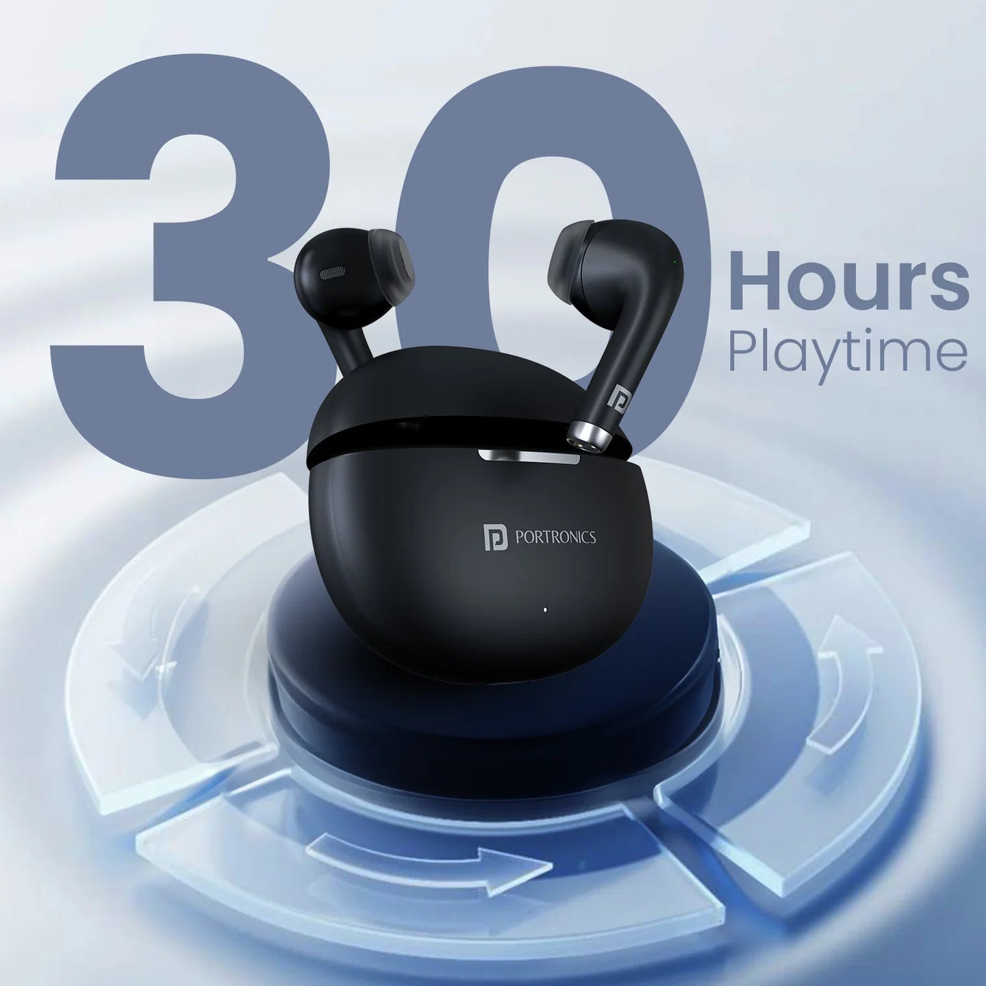 Harmonics Twins S19 Unique Earbuds Design | Game/Music Mode | Touch Control | Type C Fast Charging