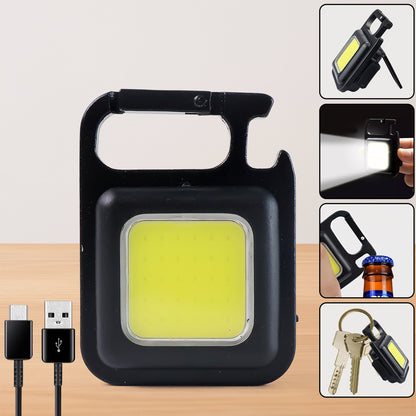 Rechargeable Keychain Mini Flashlight With 4 Light Mode
