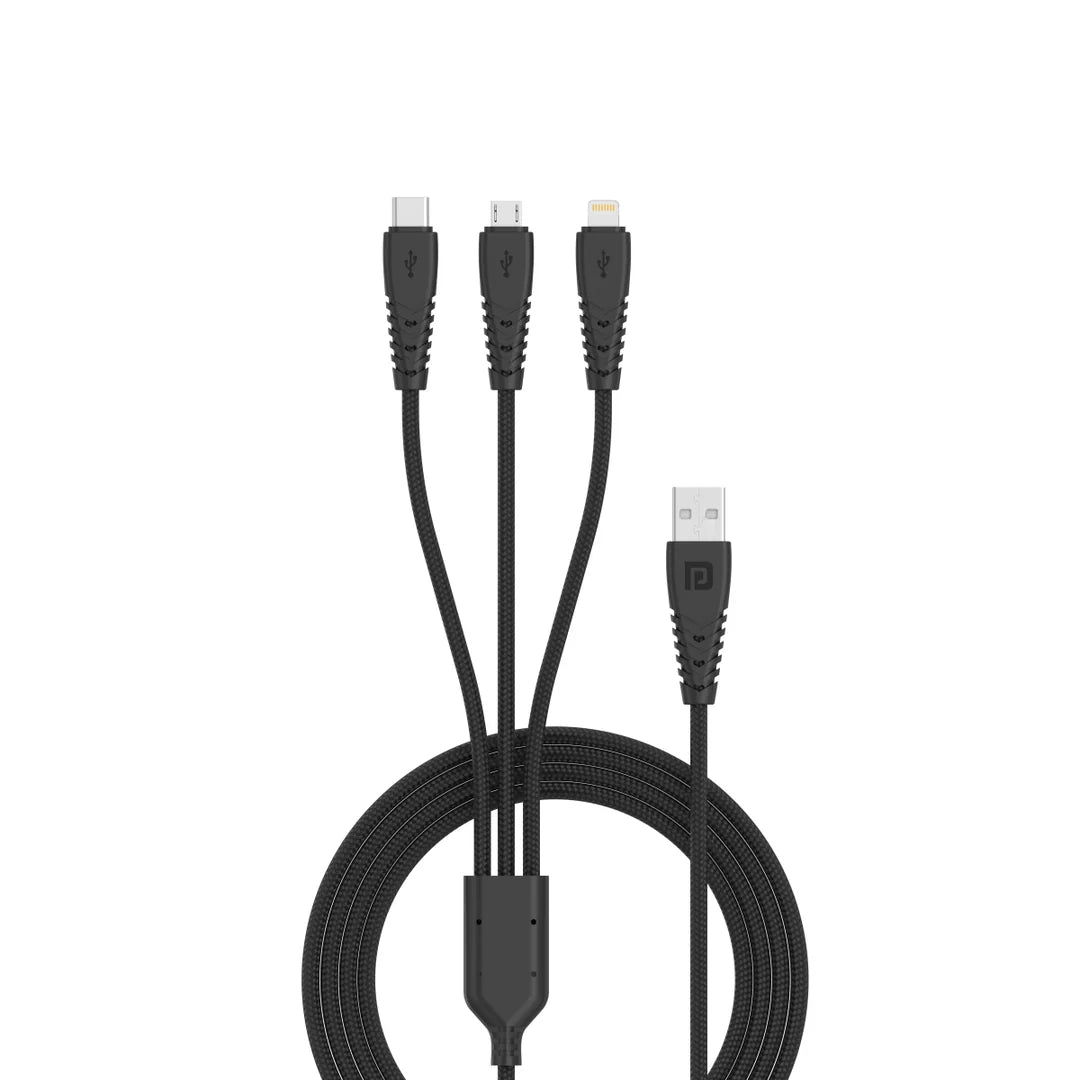 Konnect A Trio Nylon Braided | Universal Compatible | Flexible (POR 1313)