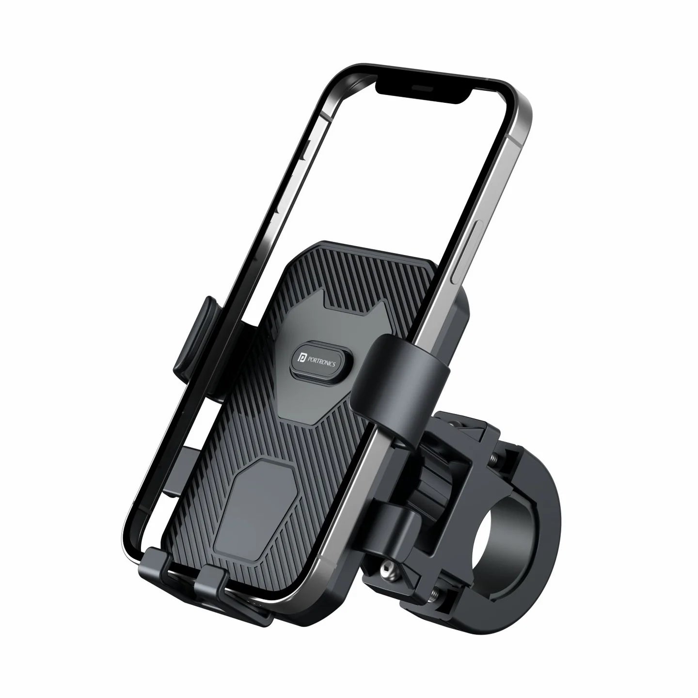Mobike 4 | One-Press Lock | 360° Rotation | Bike Phone Holder | Handlebar Mount | Portronics