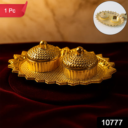 Pooja Kumkum  Rolichawal Holder - (1 Pc)
