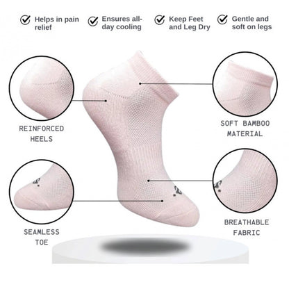 Generic 3_Pair Set Unisex Casual Cotton Printed Low Cut Socks (Multicolor)