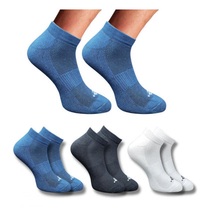 Generic 3_Pair Set Unisex Casual Cotton Printed Low Cut Socks (Multicolor)