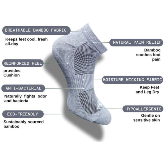 Generic 3_Pair Set Unisex Casual Cotton Printed Low Cut Socks (Multicolor)