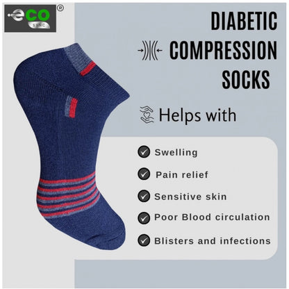 Generic 3_Pair Set Unisex Casual Cotton Printed Low Cut Socks (Multicolor)