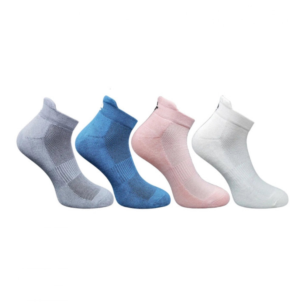 Generic 4_Pair Set Unisex Casual Cotton Printed Ankle Length Socks (Multicolor)
