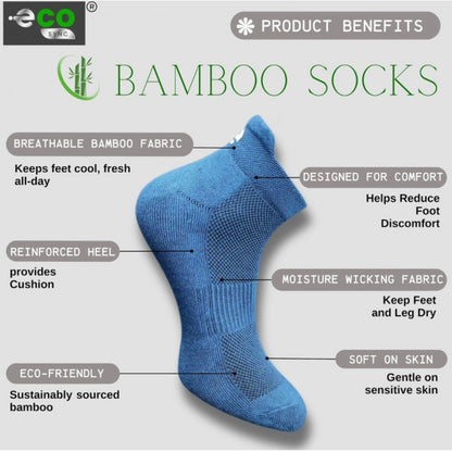 Generic 4_Pair Set Unisex Casual Cotton Printed Ankle Length Socks (Multicolor)