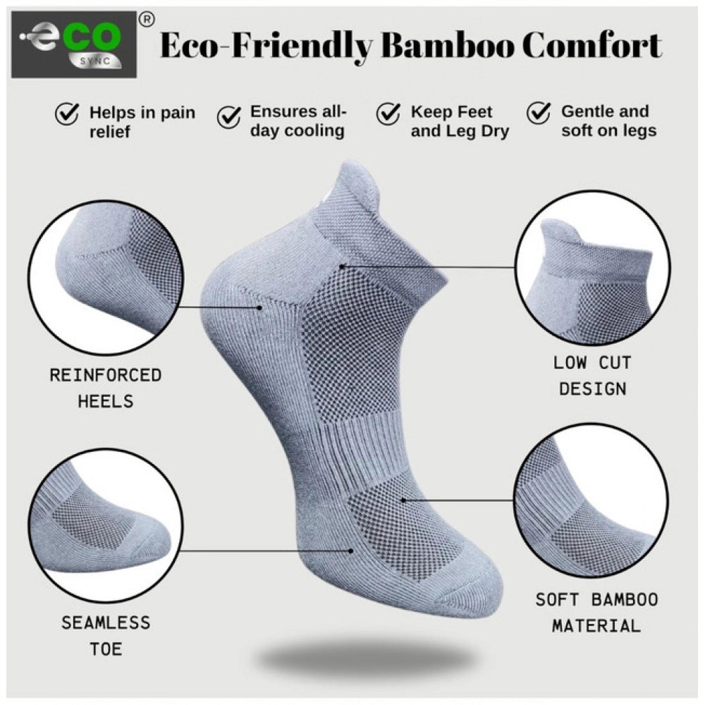 Generic 4_Pair Set Unisex Casual Cotton Printed Ankle Length Socks (Multicolor)