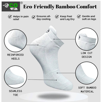 Generic 4_Pair Set Unisex Casual Cotton Printed Ankle Length Socks (Multicolor)