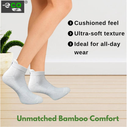 Generic 4_Pair Set Unisex Casual Cotton Printed Ankle Length Socks (Multicolor)