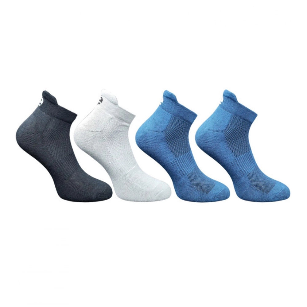 Generic 4_Pair Set Unisex Casual Cotton Printed Ankle Length Socks (Multicolor)