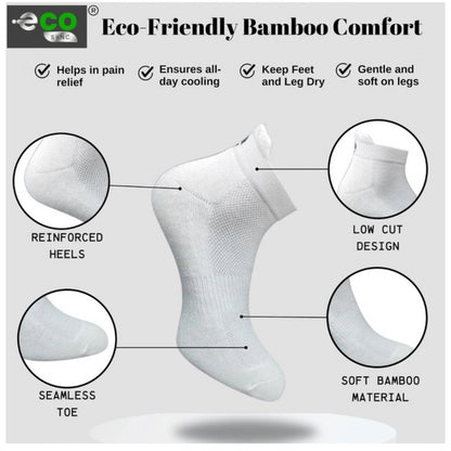 Generic 4_Pair Set Unisex Casual Cotton Printed Ankle Length Socks (Multicolor)