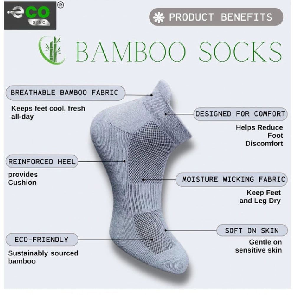 Generic 4_Pair Set Unisex Casual Cotton Printed Ankle Length Socks (Multicolor)