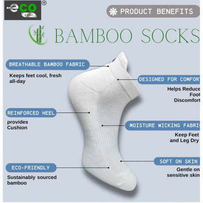 Generic 4_Pair Set Unisex Casual Cotton Printed Ankle Length Socks (Multicolor)