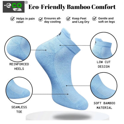 Generic 4_Pair Set Unisex Casual Cotton Printed Ankle Length Socks (Multicolor)