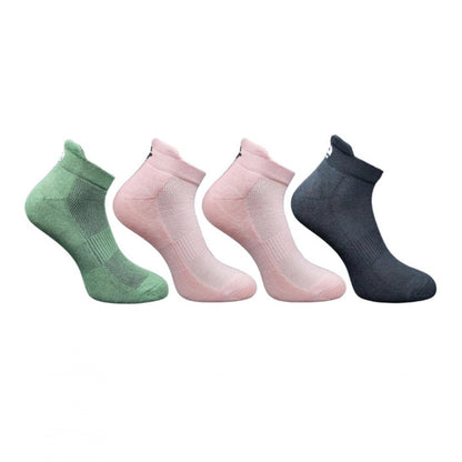 Generic 4_Pair Set Unisex Casual Cotton Printed Ankle Length Socks (Multicolor)