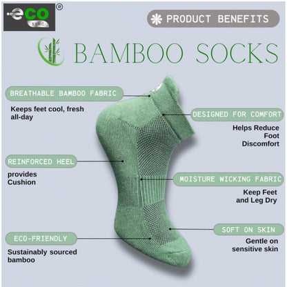 Generic 4_Pair Set Unisex Casual Cotton Printed Ankle Length Socks (Multicolor)