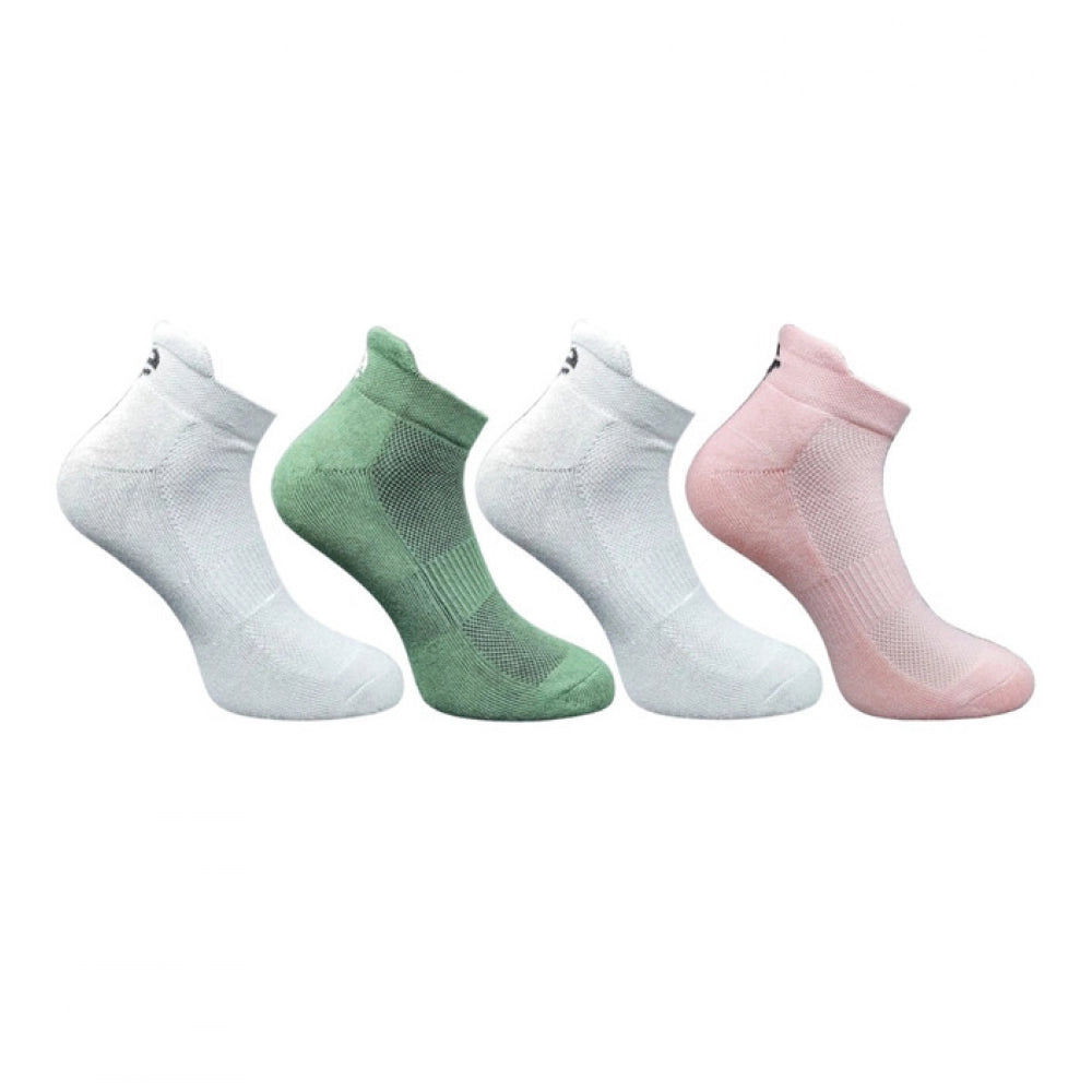 Generic 4_Pair Set Unisex Casual Cotton Printed Ankle Length Socks (Multicolor)