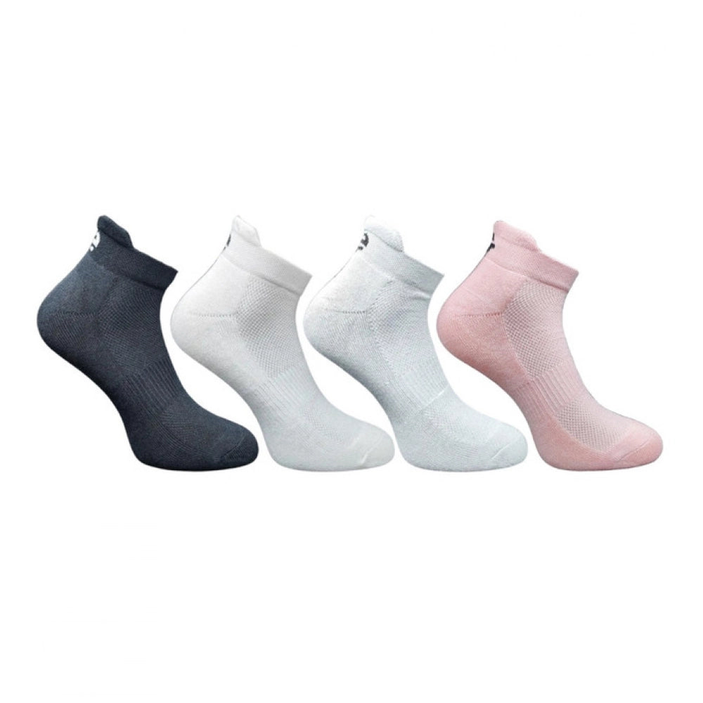 Generic 4_Pair Set Unisex Casual Cotton Printed Ankle Length Socks (Multicolor)