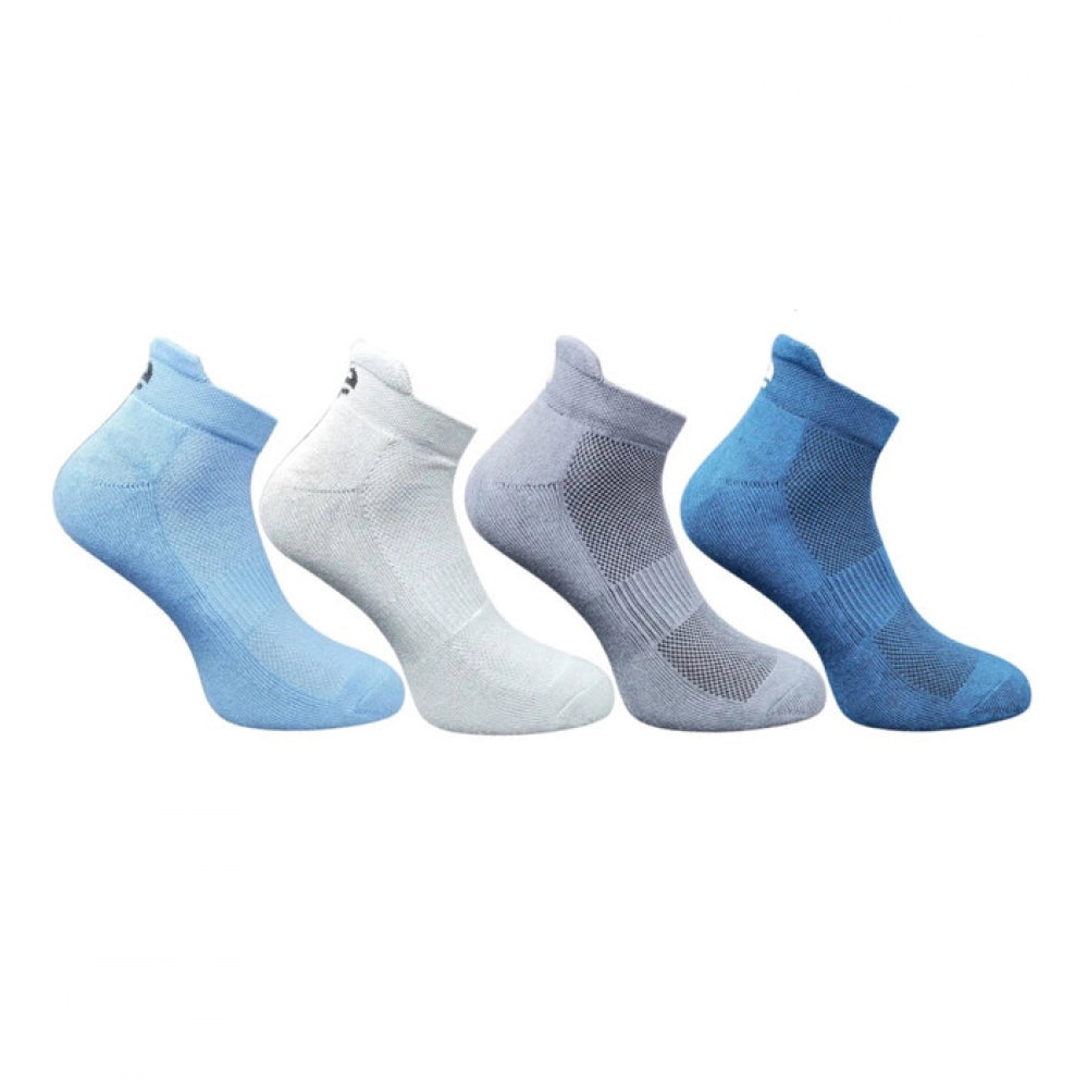 Generic 4_Pair Set Unisex Casual Cotton Printed Ankle Length Socks (Multicolor)