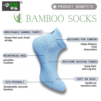 Generic 4_Pair Set Unisex Casual Cotton Printed Ankle Length Socks (Multicolor)