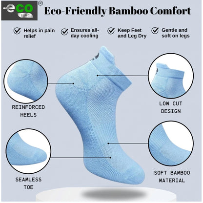 Generic 4_Pair Set Unisex Casual Cotton Printed Ankle Length Socks (Multicolor)