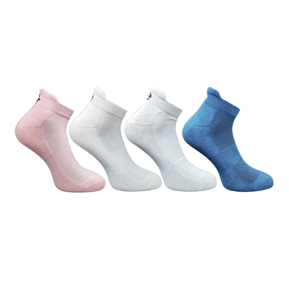 Generic 4_Pair Set Unisex Casual Cotton Printed Ankle Length Socks (Multicolor)