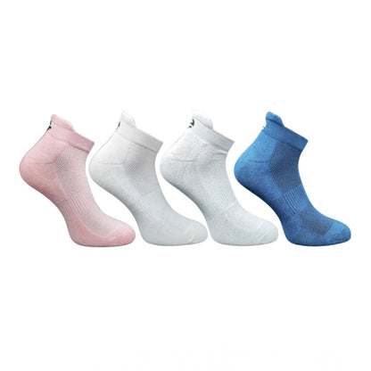 Generic 4_Pair Set Unisex Casual Cotton Printed Ankle Length Socks (Multicolor)