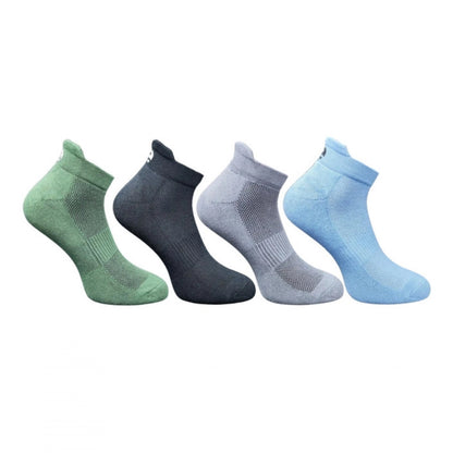 Generic 4_Pair Set Unisex Casual Cotton Printed Ankle Length Socks (Multicolor)
